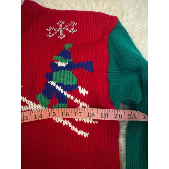 Vintage NOS Adell Barre "Ugly" Christmas Sweater Sz L - Picture 9 of 9
